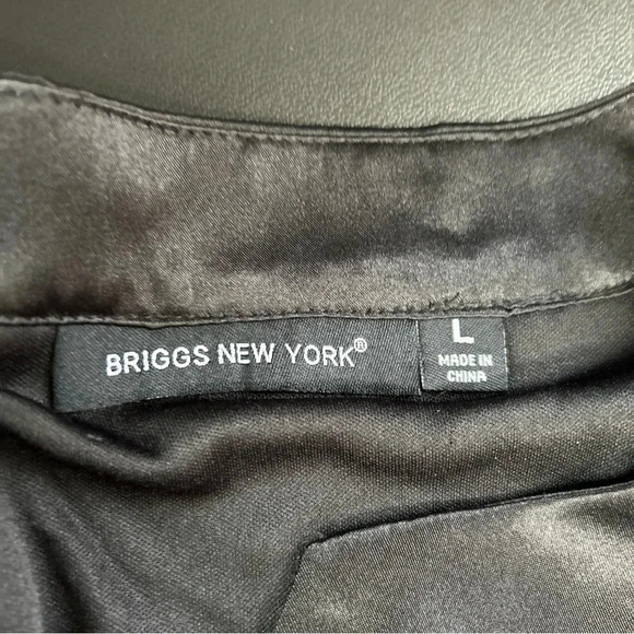 Briggs New York Women’s Large Black Eyelet Hook Eye Topper Jacket Career Evening - Picture 12 of 15